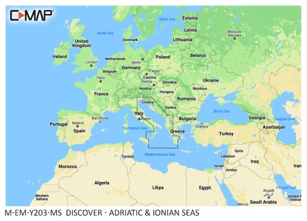 Buy DISCOVER - Adriatic & Ionian Seas at Meridianprojekt. Expert support & service included! - c-map discover - adriatic & ionian seas