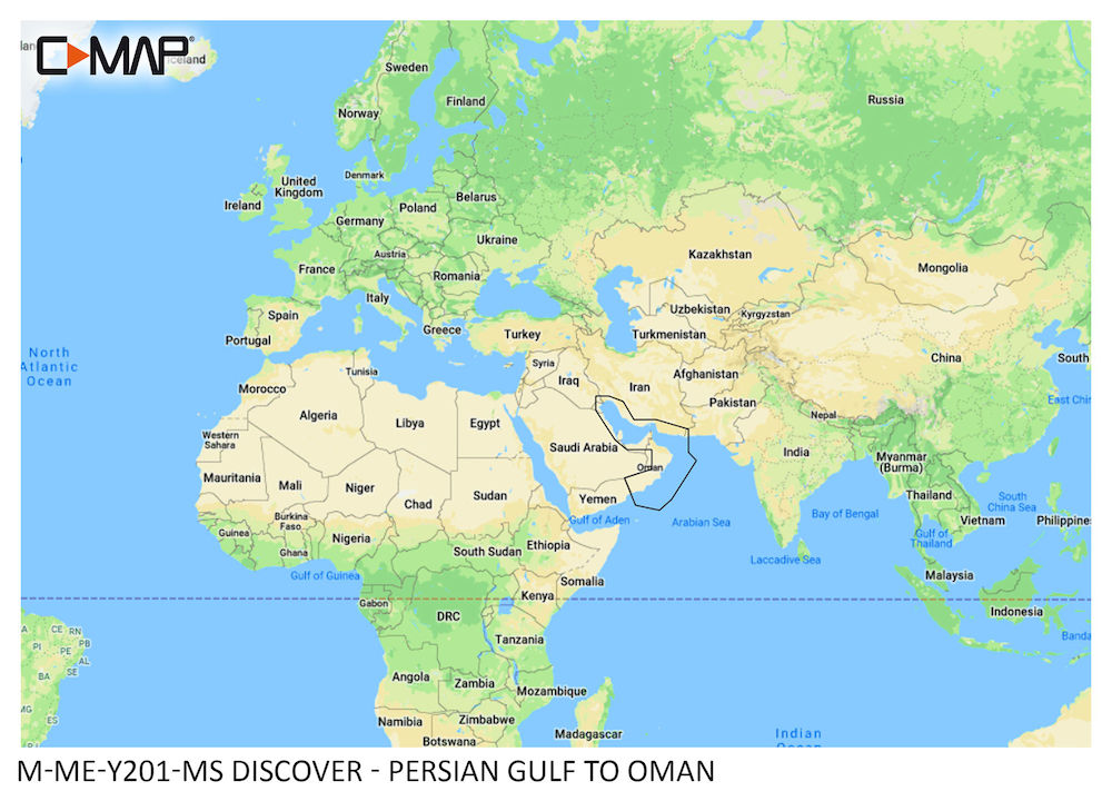 Buy DISCOVER - Persian Gulf to Oman at Meridianprojekt. Expert support & service included! - c-map discover - persian gulf to oman